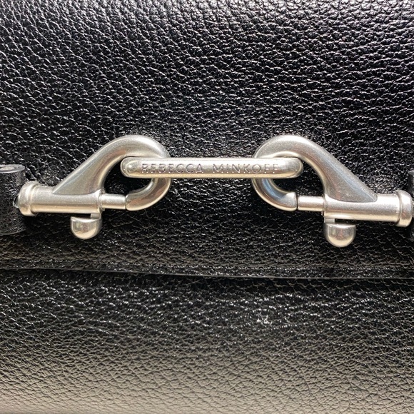 Rebecca Minkoff Black Lou Top-Handle Crossbody w/ Silver-tone Hardware - Picture 5 of 11